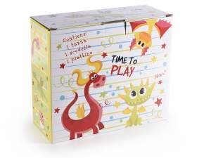 wholesale baby dinosaurs cup bowl plate set