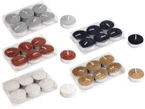 Wholesale glitter tealight candles
