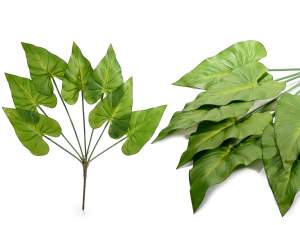 Hojas verdes artificiales al por mayor