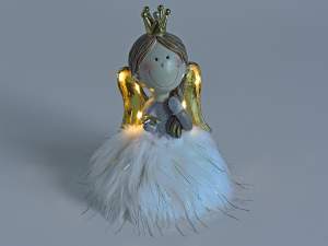 Wholesale angels resin eco fur dress