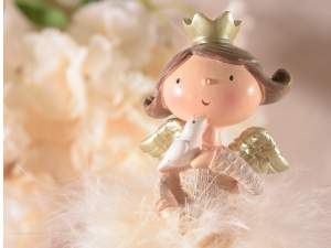 Wholesaler angels resin skirt feathers