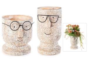 Wholesale glasses face vases