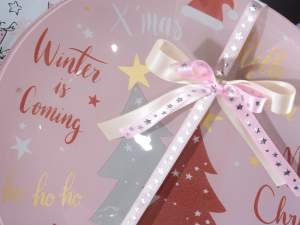 Pink glass christmas plates wholesaler