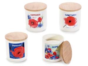 Wholesale scented candle ceramic jar decorates