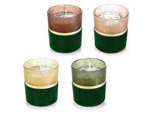 Wholesaler scented candles flowers jar
