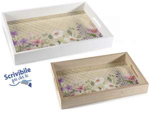Angrosisti tavi din lemn decoratiuni florale