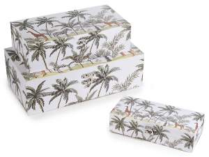 Wholesaler boxes wood decoration jungle