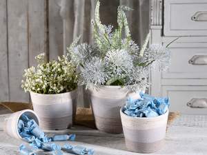 angrosist de vase ceramice de culoare ecru