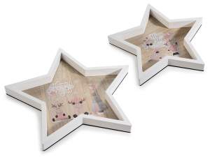 Wholesale wooden star tray