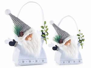 Wholesale santa claus cloth handbags