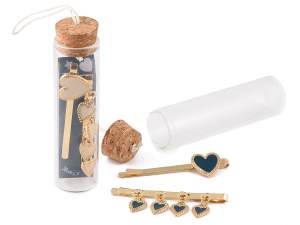 Wholesale hair clips with heart decoration