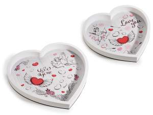 Valentine's day cupid heart tray wholesale