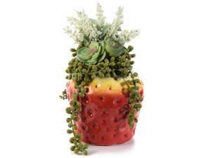 Wholesale ceramic strawberry vase