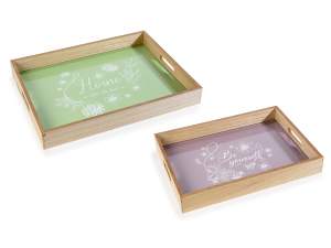 Wholesale elegant wooden trays