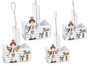 Glitter angels Christmas baskets wholesalers