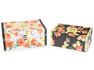 Poppies design wooden cases wholesalers