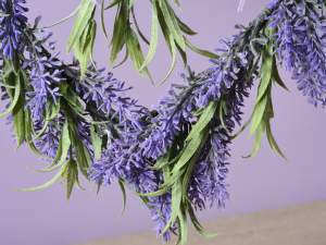 wholesale lavender heart wreath