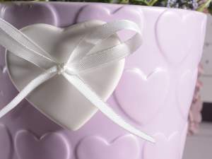 wholesale ceramic heart vases