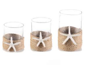 Wholesale rope starfish candle holder