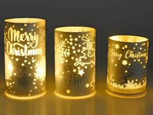 Wholesale Merry Christmas cylinder lamps