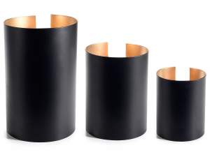 Elegant black gold candle holder wholesaler