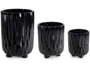 wholesale black ceramic vases