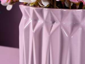 wholesaler colored knurled vases
