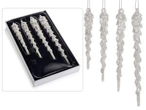 Icicles Christmas tree decorations