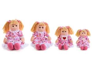 Wholesale dolls set com pink dresses