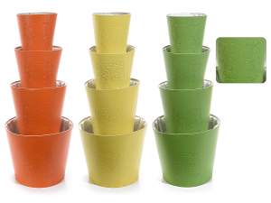 Wholesale artificial leather tree of life vases