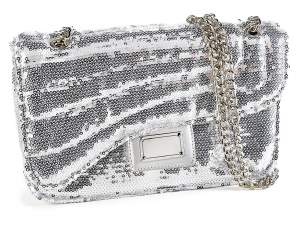 Wholesale silver sequin bags for women