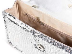 Wholesale silver sequin bags for women
