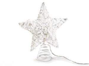 Snow-covered metal poinsettia wholesaler