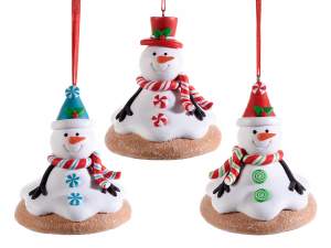 Wholesale snowman icing biscuit