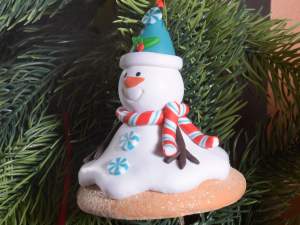 Wholesale snowman icing biscuit