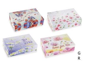 wholesale tea box design flowers