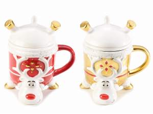 Grossiste tasse à thé renne de Noël