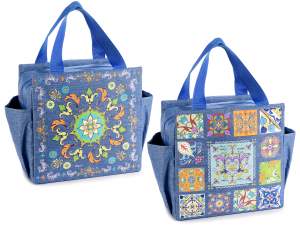 wholesale thermal bag lunch bag women majolica