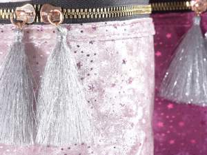 Trousse en tissu en gros avec des étoiles dorées