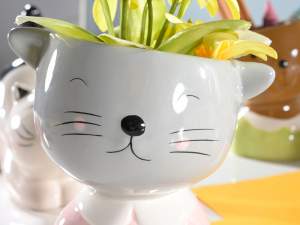 Vente en gros vase animal pour porte-stylo enfants