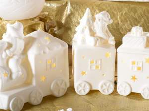 Wholesale Christmas ceramic light trains