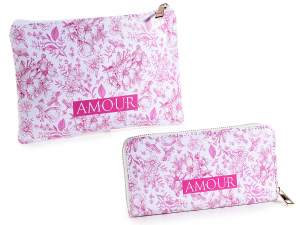 Heart print women's wallet purse wholesale