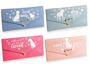 wholesale wallet women animals dogs heart