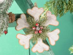 Wholesale wooden reindeer tree decoration