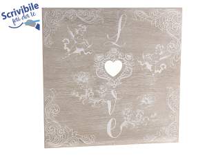 wholesale wooden heart decoration