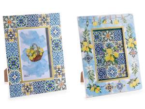 wholesale photo frame majolica lemons