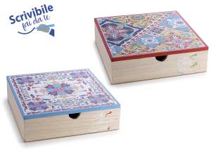 wholesale majolica tea box