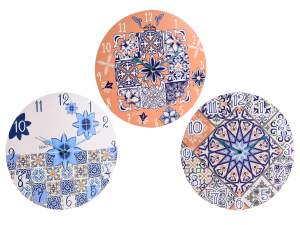 Wholesale majolica wall clock