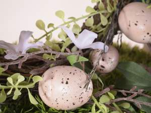 Easter egg wreath