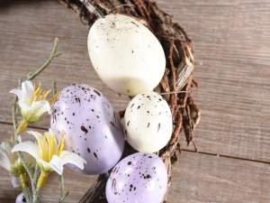 Easter colored egg wreath